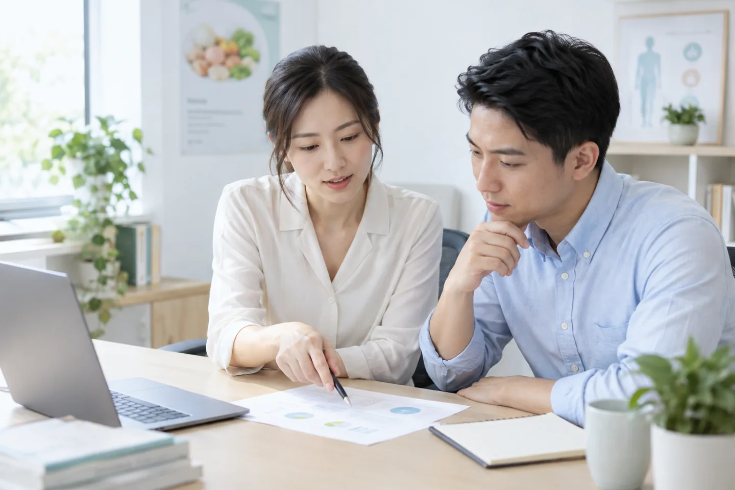 专业团队审核，确认服务安排，AI 生成场景示意