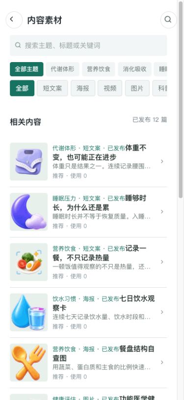 素材主题与分类